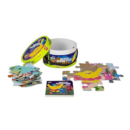 The Book Tree Magical Monsters Puzzle Box for Kids I 30 Jigsaw Puzzle Pieces & 1 Storybook I Fun Toy