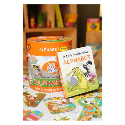 The Book Tree Alphabet Puzzle Box for Kids I Educational Toy for Kids Age 2+ I 52 Jigsaw Puzzle Pieces