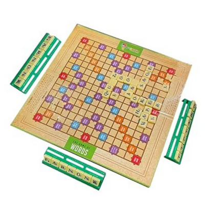 Popcorn Games & Puzzles Plastic The Game of Words Educational Vocabulary Learning Word Building Game