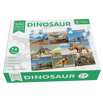 Popcorn Games & Puzzles 160 Piece PuzzleDinasaur Improves Your Child Cognitive Skills Concentration Memory