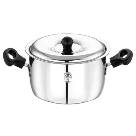 Sowbaghya Stainless Steel Milk Boiler 1 Litre Silver Milk Boiler Cooker Milk Boiling Pot