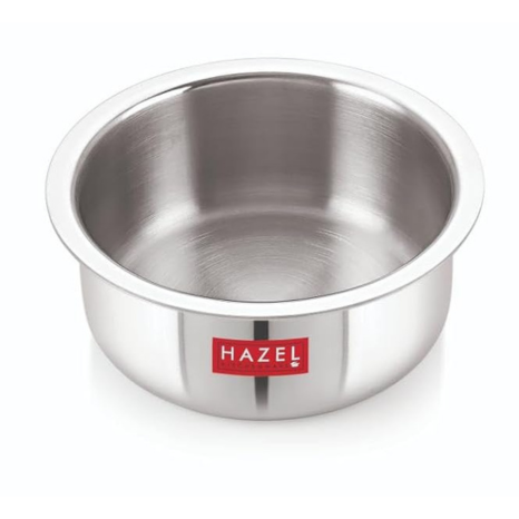 Hazel TriPly Stainless Steel Cookware 1500 ml Stainless Steel Patila Utensils