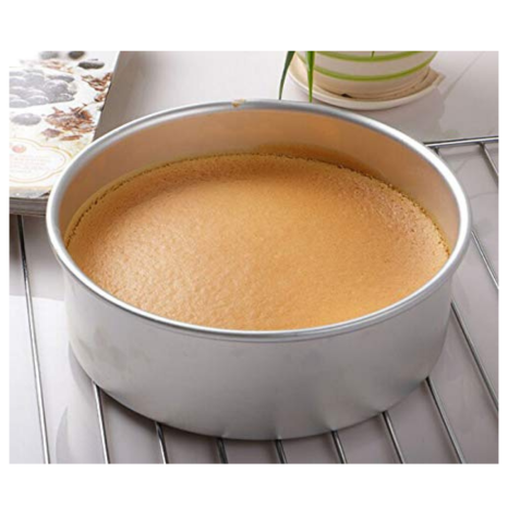 Hazel Aluminium Round Shape Cake Mould Silver Small