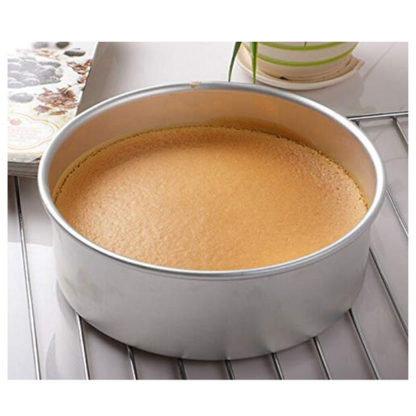 Hazel Aluminium Round Shape Cake Mould Silver Small