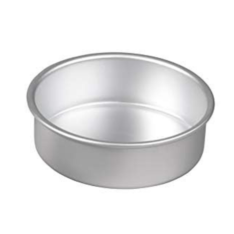 Hazel Round Cake Mould Tin Cake Tray for Microwave and Cooker 7 Inch Aluminium