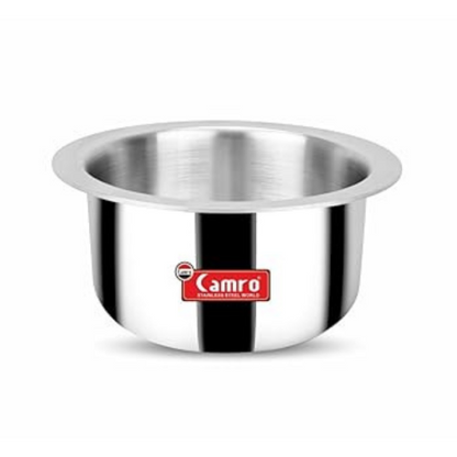Camro Tripro Triply Artisian Tope 11 No 1.4 Liters Capacity Cauldron Tope Handi Patila Steel Grains