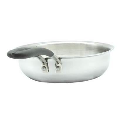 Trilonium Triply Stainless Steel Skillet Fry Pan with lid 1.25 litres 20cms