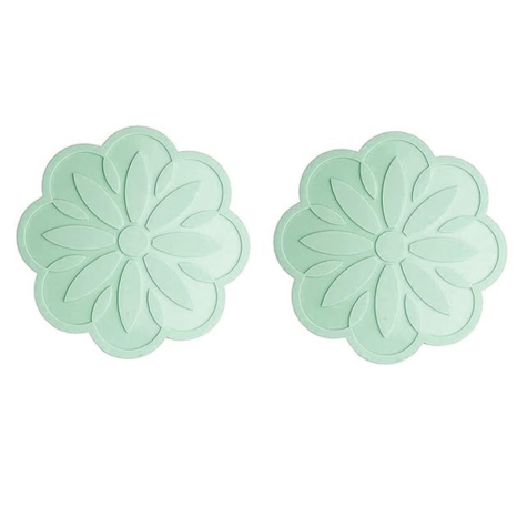 P-Plus International Set Silicone Pot Holders Trivet Mat Jar Opener Spoon Rest Kitchen (Pack of 2 Green)