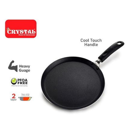 Crystal Classic Series Non Stick Dosa Tawa Flat Tawa Thickness