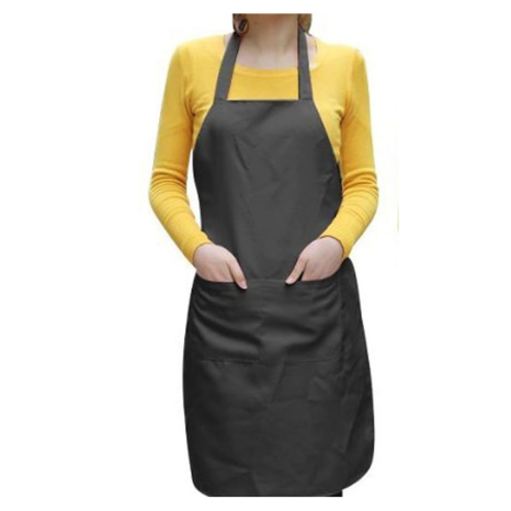 Airwill Cotton Solid Color Aprons Sized 65cm in Width & 80cm in Length with 2 Center Pocket