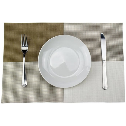 Leeonz Easy to Clean Non-Slip Heat Resistant Dining Table Place Mats Mahendi Green Set of 6pcs