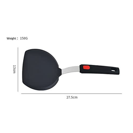 P-Plus International Pancake Spatula Silicone Turner for Nonstick Cookware Flexible Extra Wide Spatula
