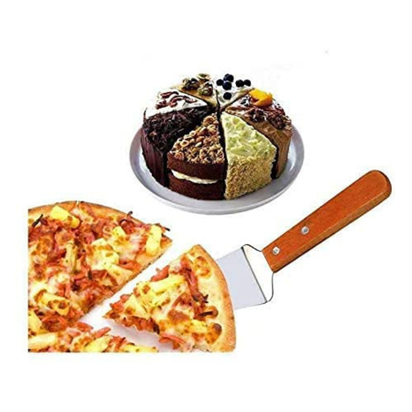 P-Plus International Pie Server Cake Support Transmission Triangle Shovel Spatula Wooden Handle