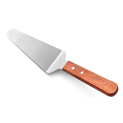 P-Plus International Pie Server Cake Support Transmission Triangle Shovel Spatula Wooden Handle