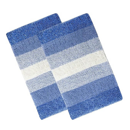 The Home Talk Cotton Bathmats Floor Mats for Kitchen Bathroom Ultra Soft Mats Non-Slip