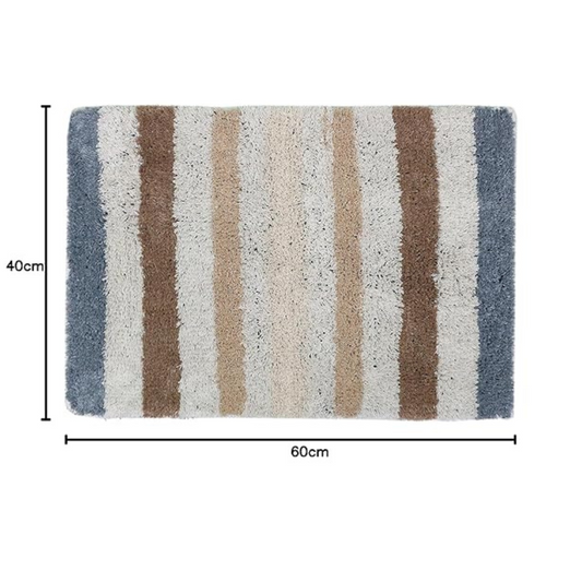 The Home Talk Cotton Bathmats Water Absorbent Runners Regular Floor Mats Sage