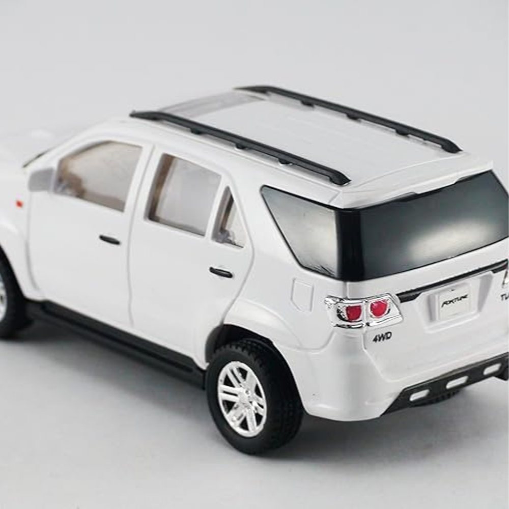 Centy Toys Plastic Fortuner Model Car White Kid Adult Toddler