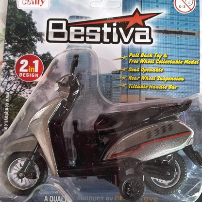 Centy Toys Bestiva Grey Colour Scooty Toy Pull Back Action