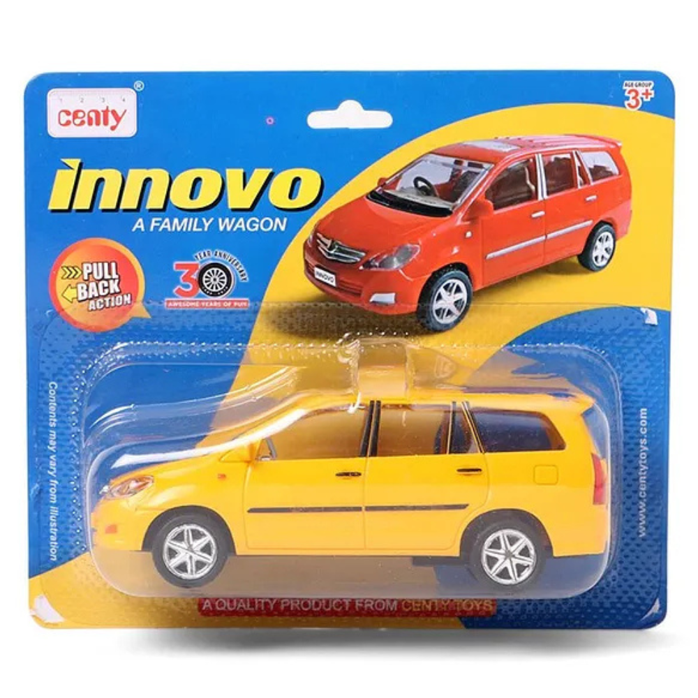 Centy Toys Innova Pull Back Plastic Car Colour Per Availability
