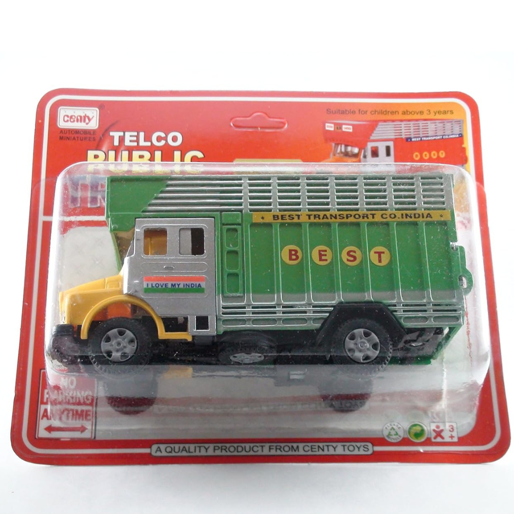 Centy Toys Centy's Classic Of India's Telco Public Truck Yellow-Green