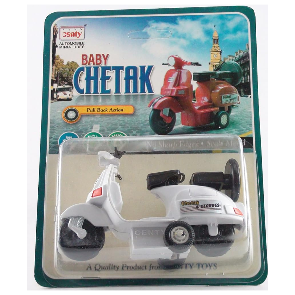 Centy Toys Attractive & Model of Famous Baby Chetak Scooter White Color