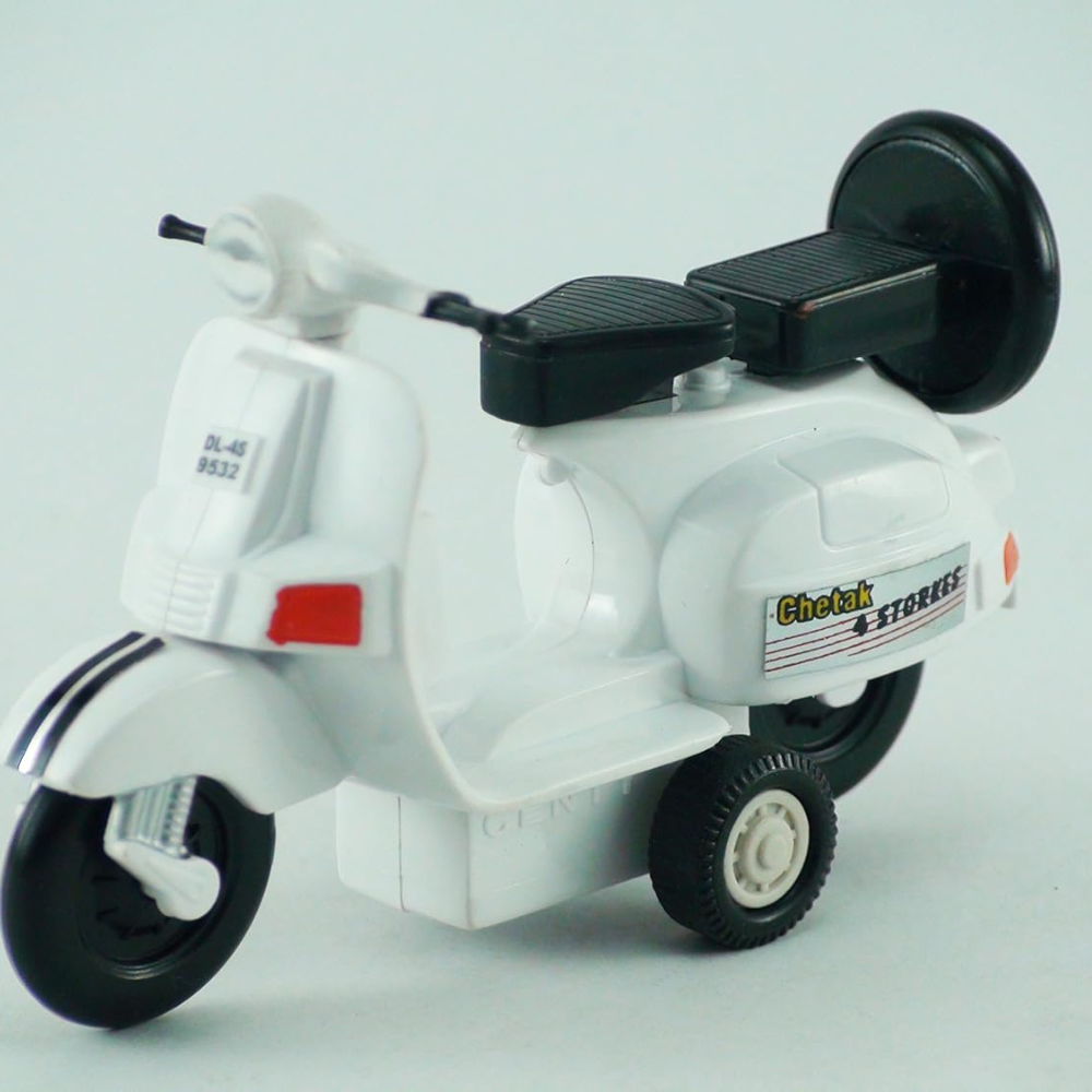Centy Toys Attractive & Model of Famous Baby Chetak Scooter White Color