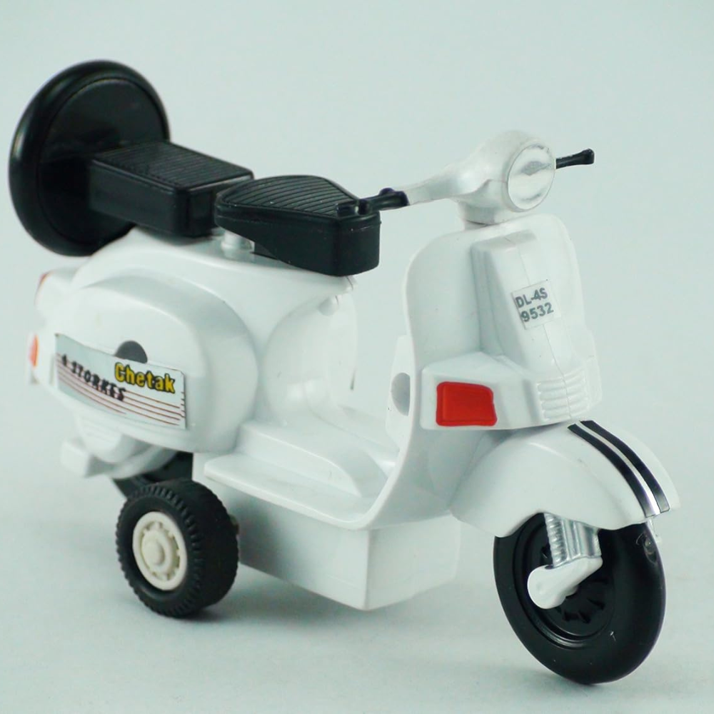Centy Toys Attractive & Model of Famous Baby Chetak Scooter White Color