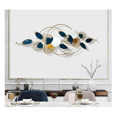 DSH Crafting Your Curiosity Metal Leaves Wall Hanging Wall Decor Metal Wall Art Egg Leaf