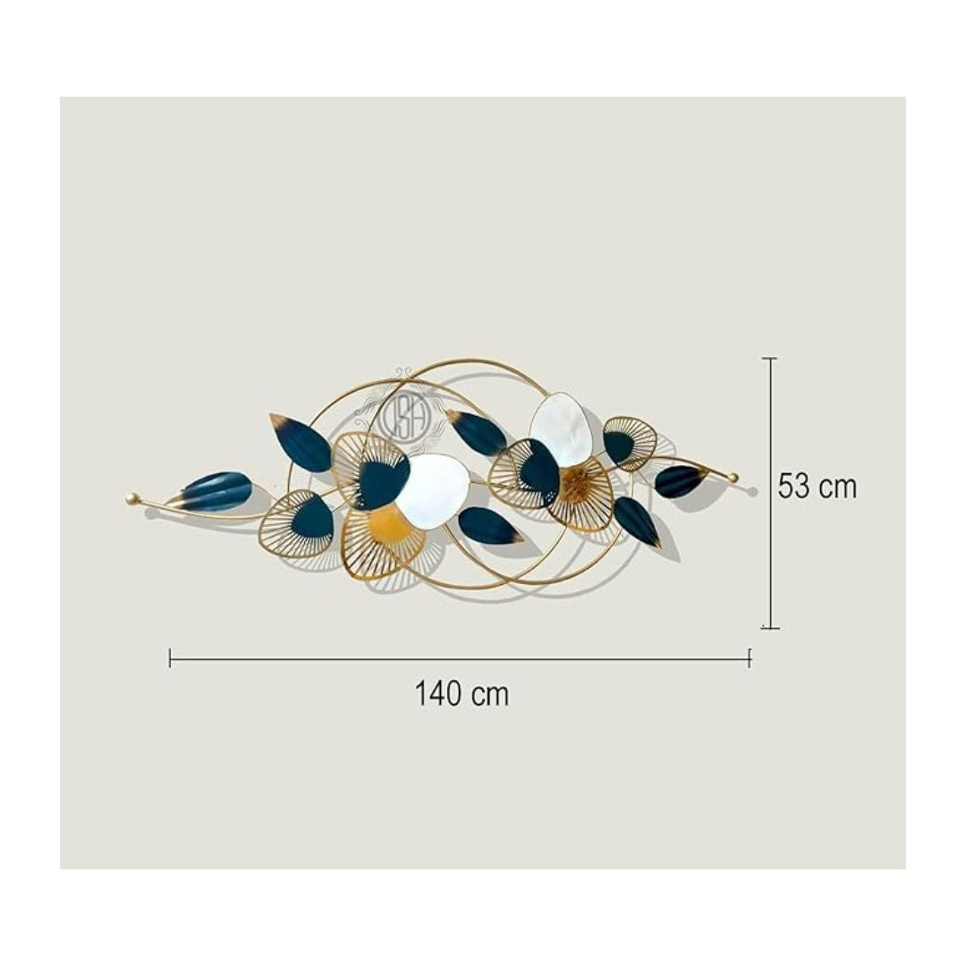 DSH Crafting Your Curiosity Metal Leaves Wall Hanging Wall Decor Metal Wall Art Egg Leaf