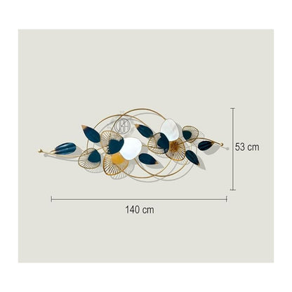 DSH Crafting Your Curiosity Metal Leaves Wall Hanging Wall Decor Metal Wall Art Egg Leaf