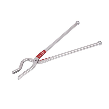 Hazel Stainless Steel Pakad 9 mm Tongs Chimta Pakkad Utensil Holder Kitchen Tools