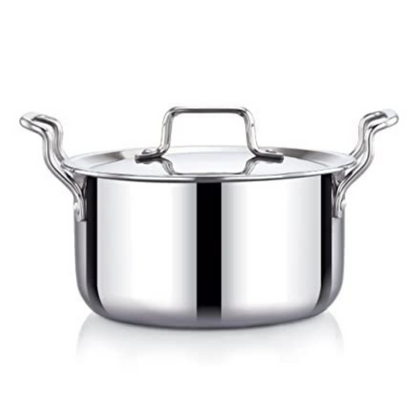 Praylady Nexon Series Triply 20 cm 2.0 L Stock Pot with SS Lid Healthy Non Toxic Casserole