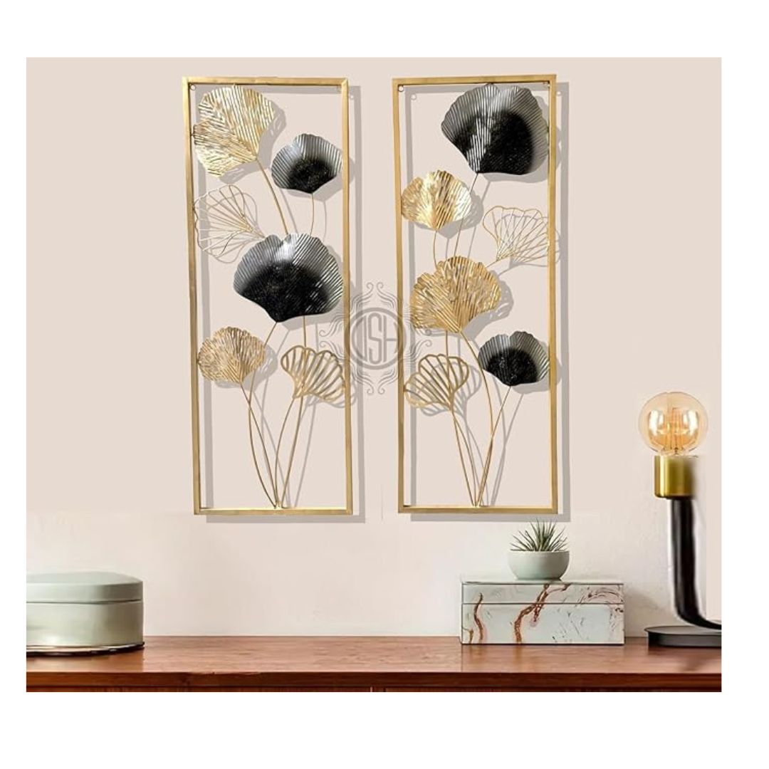 DSH Crafting Your Curiosity Metal Wall Art Handcrafted Wall Sculpture Set of-2 Multicolour 34-BERLIN-2P