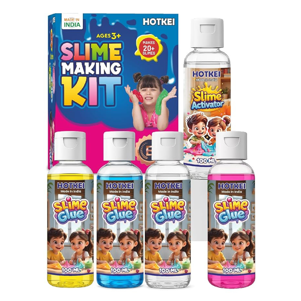 Hotkei Make 20+ Slimes Kit Multicolor 3 to 10 Years - 100 ml Each