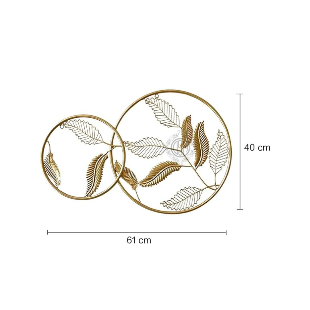 DSH Crafting Your Curiosity Metal Handcrafted Wall Hanging Wall Decor Wall Art 2 Ring White