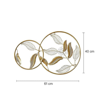 DSH Crafting Your Curiosity Metal Handcrafted Wall Hanging Wall Decor Wall Art 2 Ring White