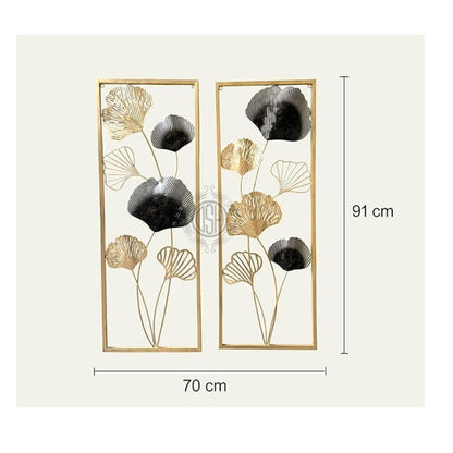 DSH Crafting Your Curiosity Metal Wall Art Handcrafted Wall Sculpture Set of-2 Multicolour 34-BERLIN-2P