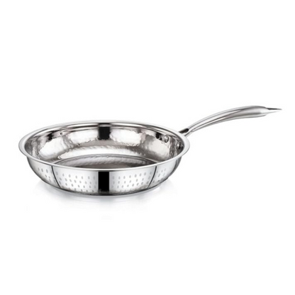 Praylady Stainless Steel Kadai with Lid Inox 3+ Series Dia 22cm 2.0L