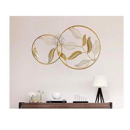 DSH Crafting Your Curiosity Metal Handcrafted Wall Hanging Wall Decor 2 Ring Gold