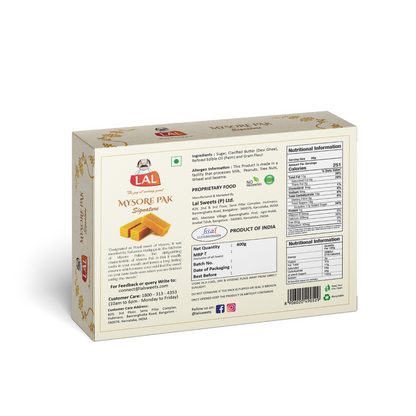 Lal Sweets Mysore Pak Signature - 400gms