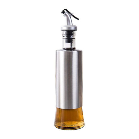 Spatlus Olive Oil Vinegar And Sauce Dispenser Bottle With Funnel 300 ml Each Bottle