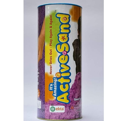 Ekta Active Sand Canister Playset for Kids Sand Crafting Kit Multicolor Sand