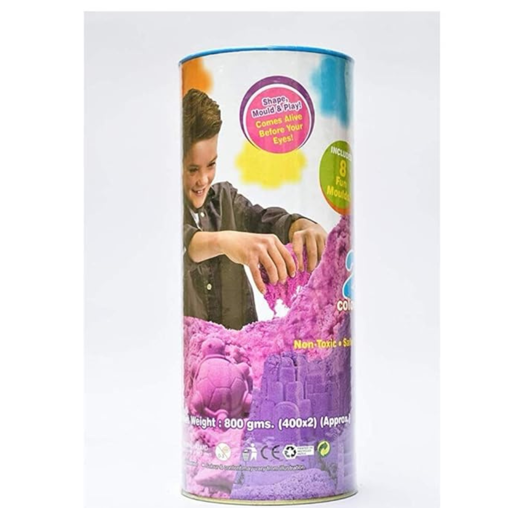 Ekta Active Sand Canister Playset for Kids Sand Crafting Kit Multicolor Sand