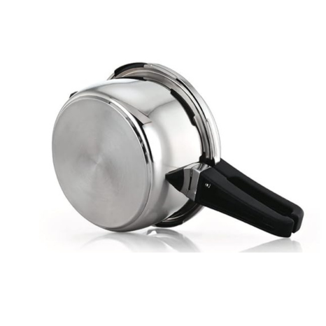 Praylady Stainless Steel Pressure Cooker with Outer Lid Induction Compatible 2 Litre Silver