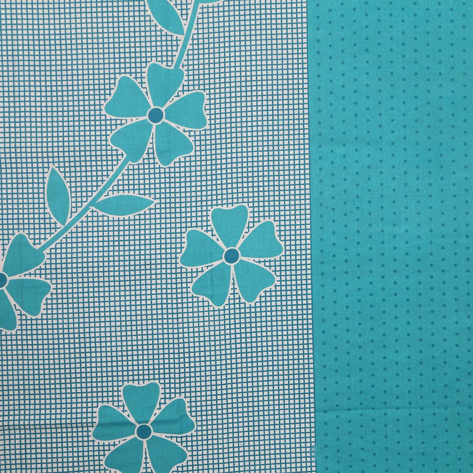 100% Pure Cotton Traditional Printed Bedsheet for Double Bed King Size Bedsheet with 2 Pillow Covers