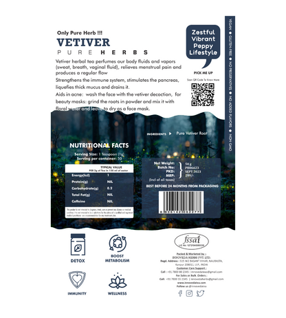 Innoveda Vetiver Root Tea - 50 gms