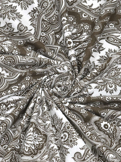 100% Pure Cotton Traditional Printed Bedsheet for Double Bed King Size Bedsheet with 2 Pillow Covers