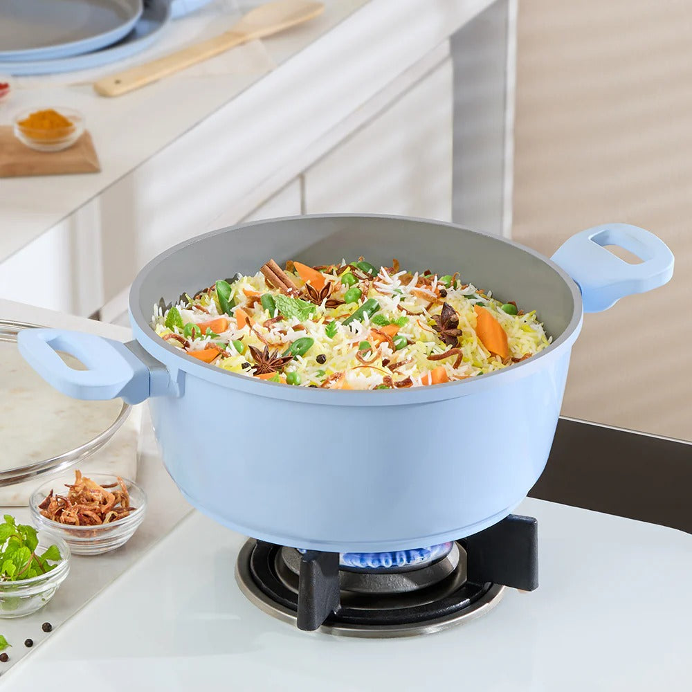 Borosil Vajra Ceramic Casserole 22cm