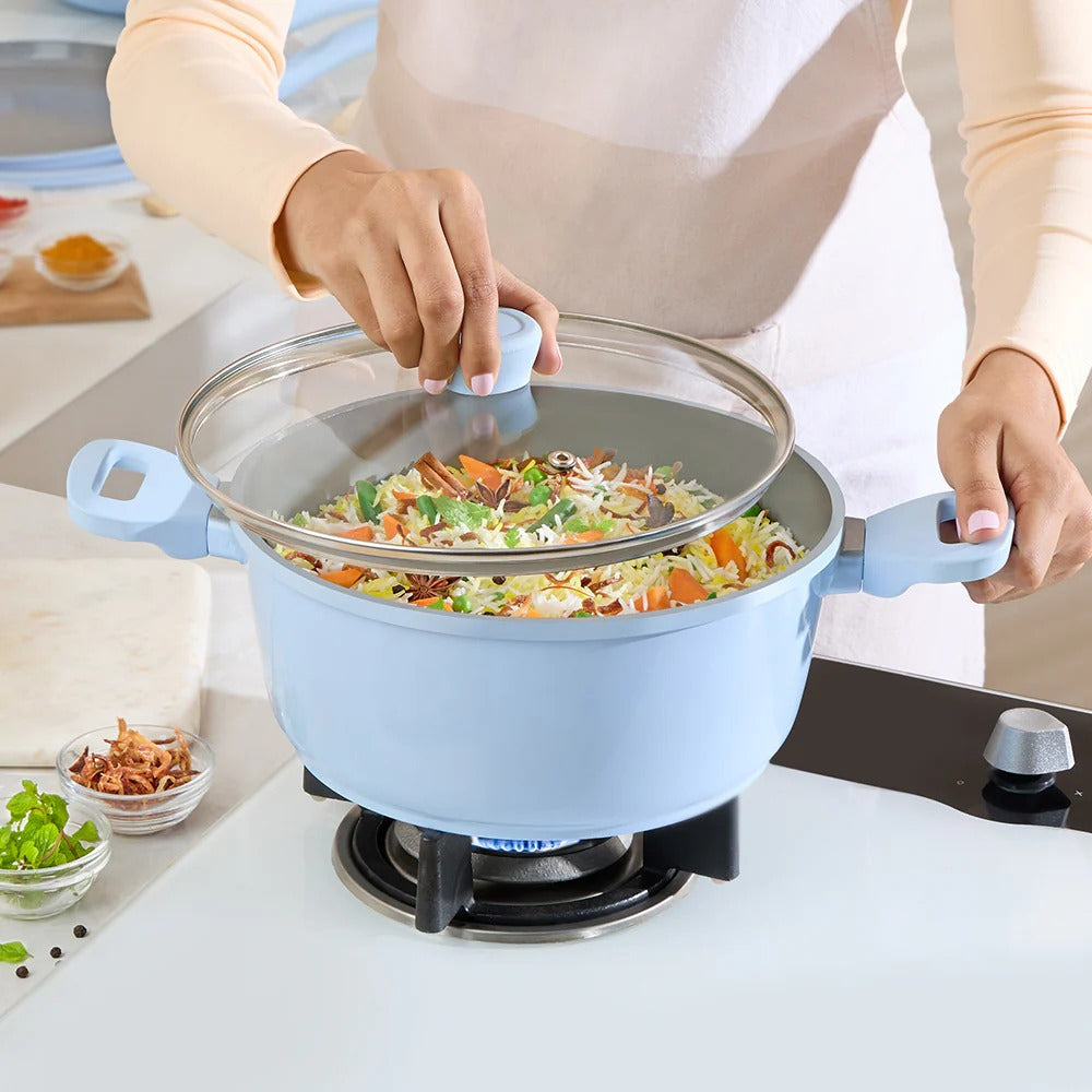 Borosil Vajra Ceramic Casserole 22cm