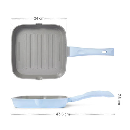 Borosil Vajra Ceramic Square Grill Pan